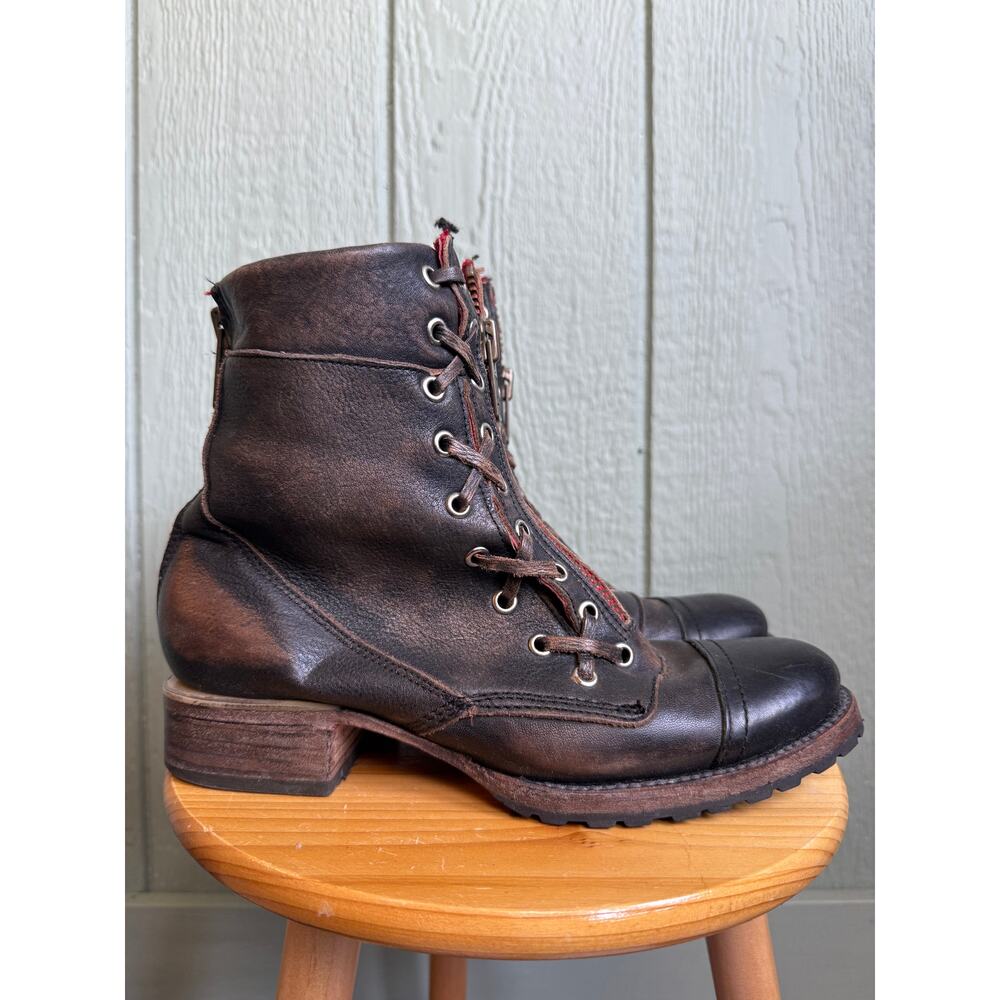Freebird Liverpool Black Combat Boots,  size 9 RARE - Picture 2 of 7